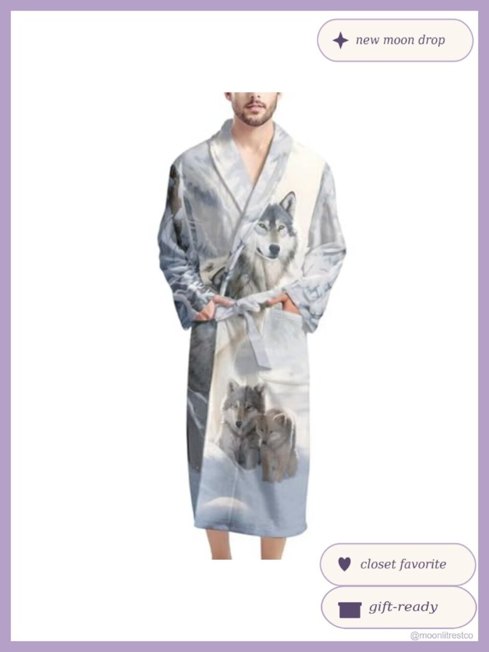 Men's Lightweight Soft Robe Housecoat Sleepwear Loungewear Pockets